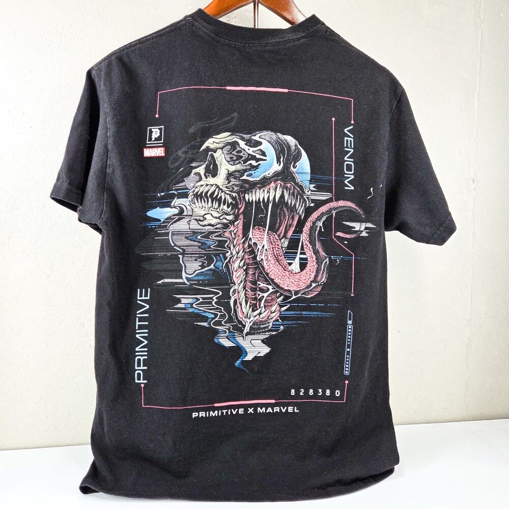 Primitive Skateboards x Marvel Venom Graphic Tee Comic Shirt Sz M